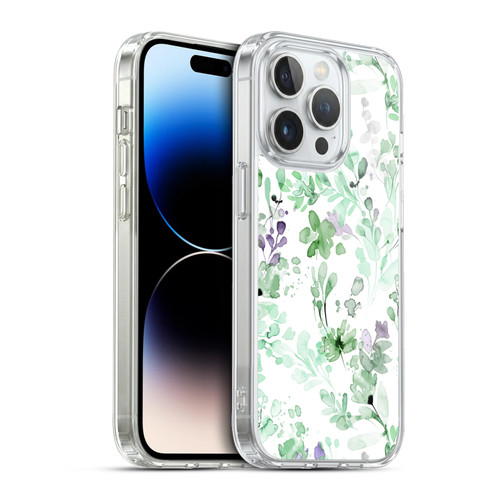 Ninola Wild Grasses Eucalyptus Plants Soft Gel Case for Apple iPhone 13 Pro & MagSafe