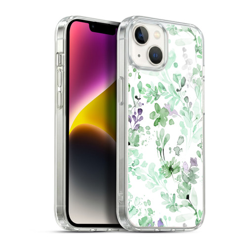 Ninola Wild Grasses Eucalyptus Plants Soft Gel Case for Apple iPhone 14 Plus & MagSafe