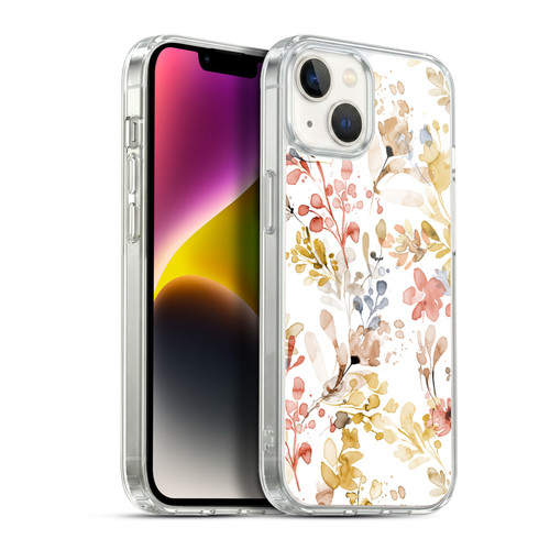 Ninola Wild Grasses Gold Plants Soft Gel Case for Apple iPhone 14 Plus & MagSafe