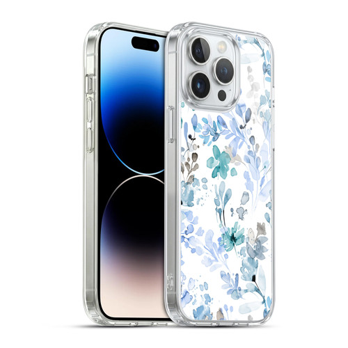 Ninola Wild Grasses Blue Plants Soft Gel Case for Apple iPhone 14 Pro Max & MagSafe