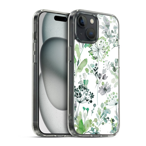 Ninola Wild Grasses Eucalyptus Soft Gel Case for Apple iPhone 15 & MagSafe