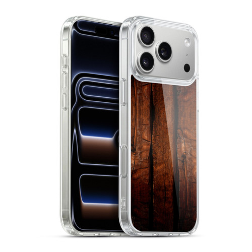 PLdesign Wood Prints Brown Rustic Ombre Soft Gel Case for Apple iPhone 17 Pro Max