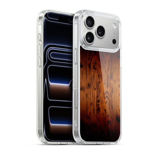 PLdesign Wood Prints Rustic Vintage Brown Burnt Soft Gel Case for Apple iPhone 17 Pro Max