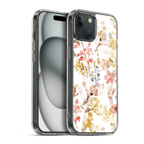 Ninola Wild Grasses Gold Plants Soft Gel Case for Apple iPhone 15 Plus & MagSafe