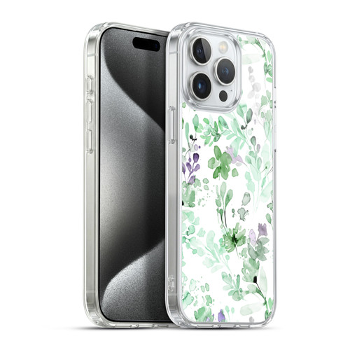 Ninola Wild Grasses Eucalyptus Plants Soft Gel Case for Apple iPhone 15 Pro Max & MagSafe