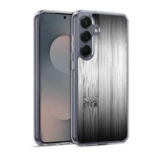 PLdesign Wood Prints Bamboo Burnt Gray Ombre Soft Gel Case for Samsung Galaxy S25 & MagSafe