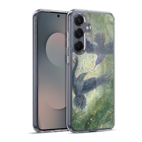 Stephanie Law Graphics Huginn And Muninn Soft Gel Case for Samsung Galaxy S25+ & MagSafe