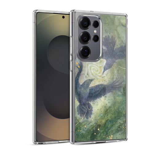 Stephanie Law Graphics Huginn And Muninn Soft Gel Case for Samsung Galaxy S25 Ultra & MagSafe