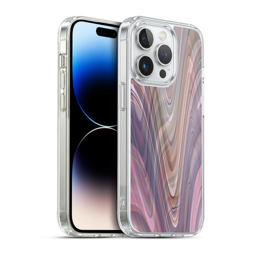 Suzan Lind Marble Swirls Neutral Tones Soft Gel Case for Apple iPhone 14 Pro & MagSafe