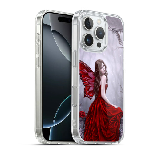 Rachel Anderson Fairies Winter Rose Soft Gel Case for Apple iPhone 16 Pro & MagSafe