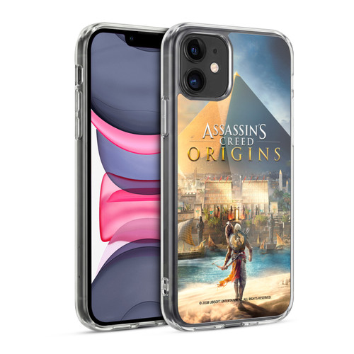 Assassin's Creed Origins Key Art Bayek Pyramid Soft Gel Case for Apple iPhone 11
