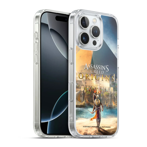 Assassin's Creed Origins Key Art Bayek Pyramid Soft Gel Case for Apple iPhone 16 Pro & MagSafe