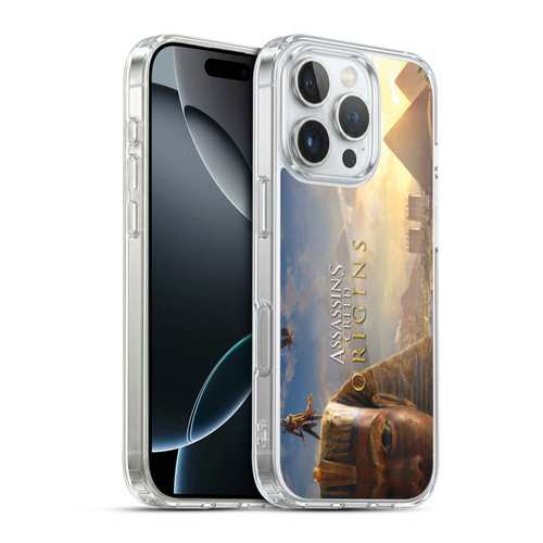 Assassin's Creed Origins Key Art Bayek Sphinx Soft Gel Case for Apple iPhone 16 Pro & MagSafe