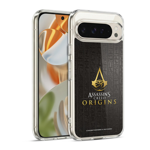 Assassin's Creed Origins Key Art Hieroglyphics Soft Gel Case for Google Pixel 9 / Pixel 9 Pro