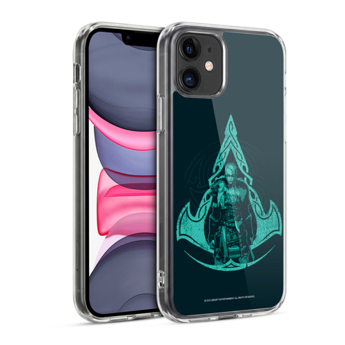 Assassin's Creed Valhalla Compositions Crest And Female Eivor Soft Gel Case for Apple iPhone 11