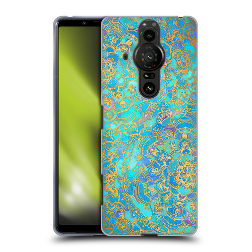 Micklyn Le Feuvre Mandala Sapphire and Jade Soft Gel Case for Sony Xperia Pro-I
