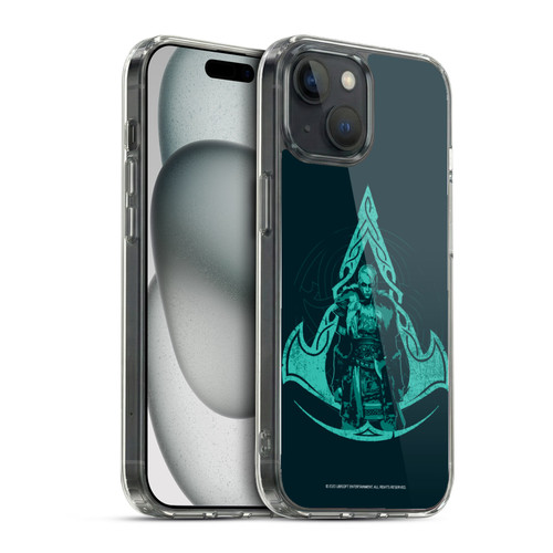 Assassin's Creed Valhalla Compositions Crest And Female Eivor Soft Gel Case for Apple iPhone 15 & MagSafe