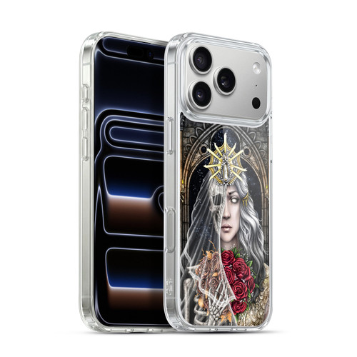 Sarah Richter Gothic Bride Half Skeleton With Roses Soft Gel Case for Apple iPhone 17 Pro Max