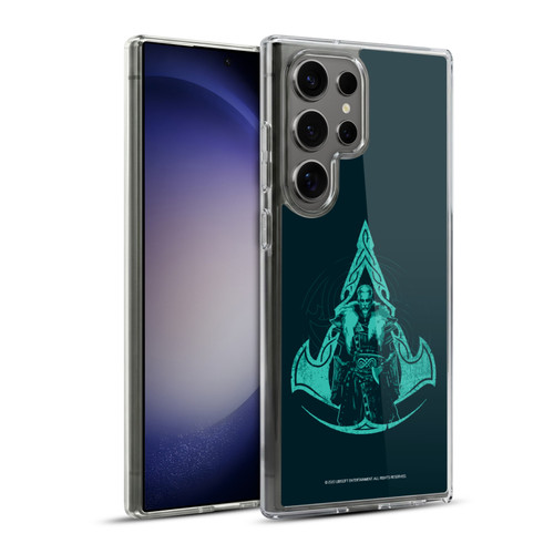 Assassin's Creed Valhalla Compositions Crest And Male Eivor Soft Gel Case for Samsung Galaxy S23 Ultra 5G & MagSafe