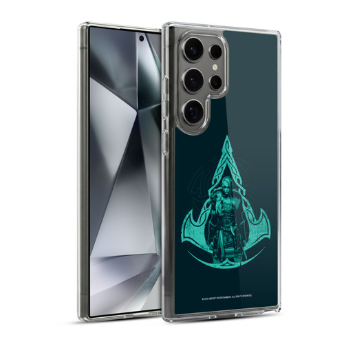 Assassin's Creed Valhalla Compositions Crest And Female Eivor Soft Gel Case for Samsung Galaxy S24 Ultra 5G & MagSafe