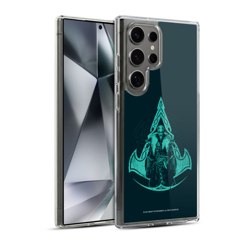 Assassin's Creed Valhalla Compositions Crest And Male Eivor Soft Gel Case for Samsung Galaxy S24 Ultra 5G & MagSafe