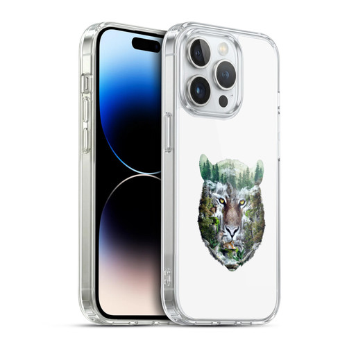 Riza Peker Animal Abstract Tiger Nature Soft Gel Case for Apple iPhone 14 Pro & MagSafe