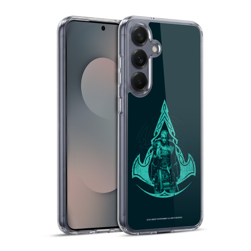 Assassin's Creed Valhalla Compositions Crest And Female Eivor Soft Gel Case for Samsung Galaxy S25+ & MagSafe