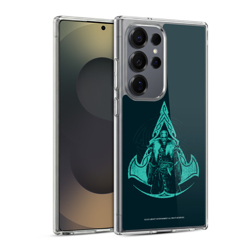 Assassin's Creed Valhalla Compositions Crest And Male Eivor Soft Gel Case for Samsung Galaxy S25 Ultra & MagSafe