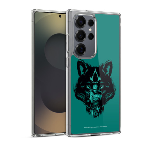 Assassin's Creed Valhalla Compositions Wolf Kissed Female Eivor Soft Gel Case for Samsung Galaxy S25 Ultra & MagSafe