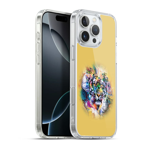 Riza Peker Animal Abstract Abstract Tiger Soft Gel Case for Apple iPhone 16 Pro Max & MagSafe
