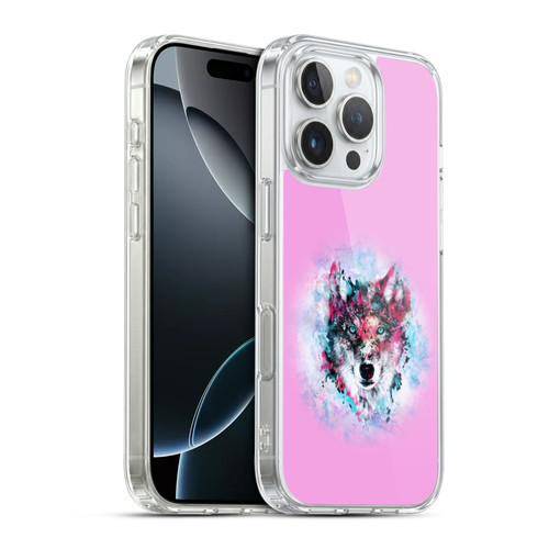 Riza Peker Animal Abstract Wolf Art Soft Gel Case for Apple iPhone 16 Pro & MagSafe