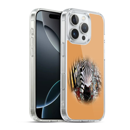 Riza Peker Animal Abstract Zebra Abstract Soft Gel Case for Apple iPhone 16 Pro & MagSafe