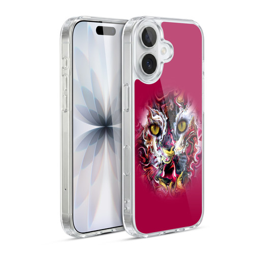 Riza Peker Animal Abstract Feline Gaze Soft Gel Case for Apple iPhone 17