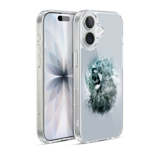 Riza Peker Animal Abstract Roaring Clouds Soft Gel Case for Apple iPhone 17