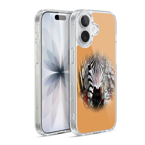 Riza Peker Animal Abstract Zebra Abstract Soft Gel Case for Apple iPhone 17