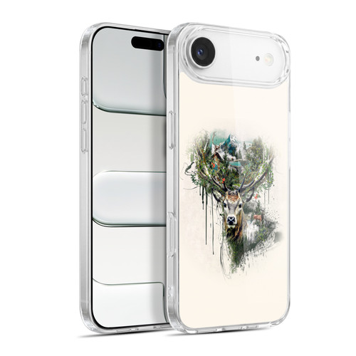 Riza Peker Animal Abstract Deer Wilderness Soft Gel Case for Apple iPhone 17 Air