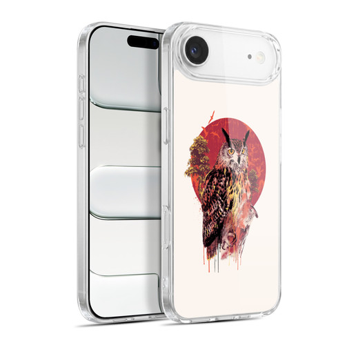 Riza Peker Animal Abstract Warm Owl Soft Gel Case for Apple iPhone 17 Air