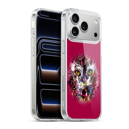 Riza Peker Animal Abstract Feline Gaze Soft Gel Case for Apple iPhone 17 Pro Max