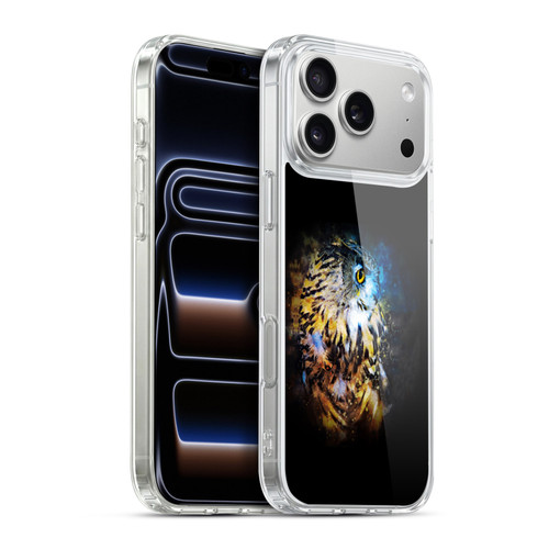 Riza Peker Animal Abstract Owl Splash Soft Gel Case for Apple iPhone 17 Pro Max