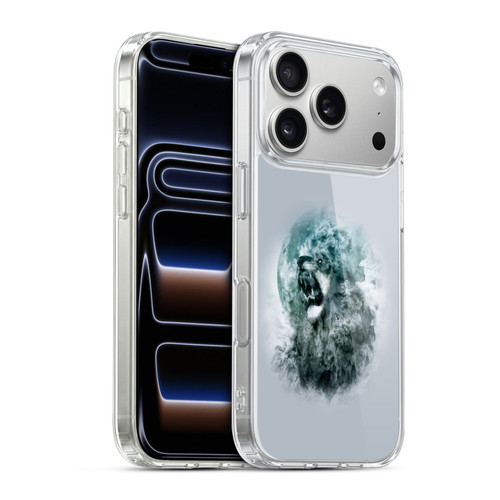 Riza Peker Animal Abstract Roaring Clouds Soft Gel Case for Apple iPhone 17 Pro