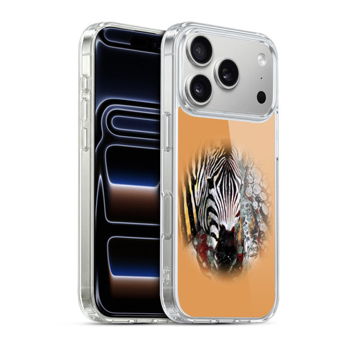 Riza Peker Animal Abstract Zebra Abstract Soft Gel Case for Apple iPhone 17 Pro