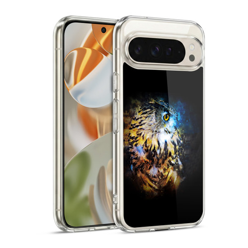 Riza Peker Animal Abstract Owl Splash Soft Gel Case for Google Pixel 9 / Pixel 9 Pro