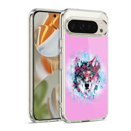 Riza Peker Animal Abstract Wolf Art Soft Gel Case for Google Pixel 9 / Pixel 9 Pro