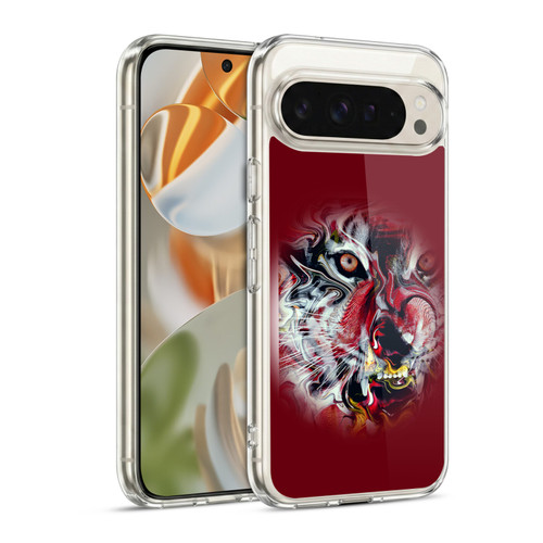 Riza Peker Animal Abstract Warm Tiger Soft Gel Case for Google Pixel 9 / Pixel 9 Pro