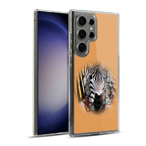 Riza Peker Animal Abstract Zebra Abstract Soft Gel Case for Samsung Galaxy S23 Ultra 5G & MagSafe