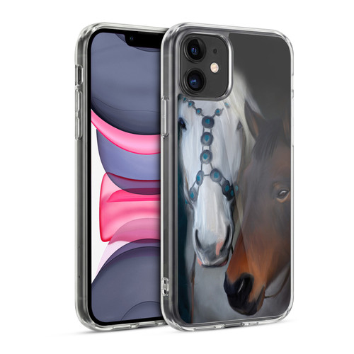 Simone Gatterwe Animals 3 Painted Horse Soft Gel Case for Apple iPhone 11