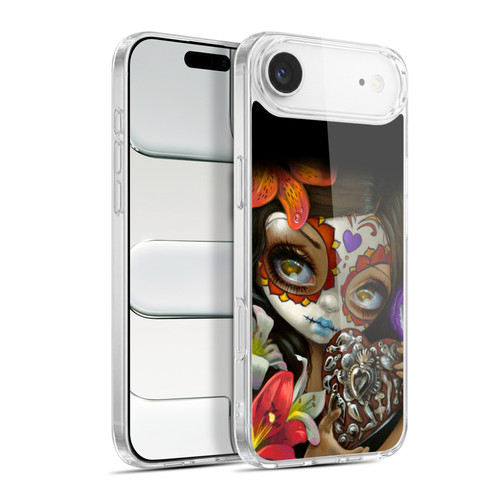 Strangeling Art Day of Dead Heart Charm Soft Gel Case for Apple iPhone 17 Air