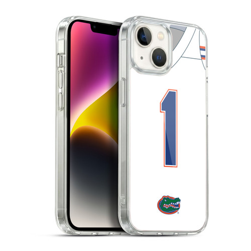 University Of Florida UF University of Florida Jersey Football White Soft Gel Case for Apple iPhone 14
