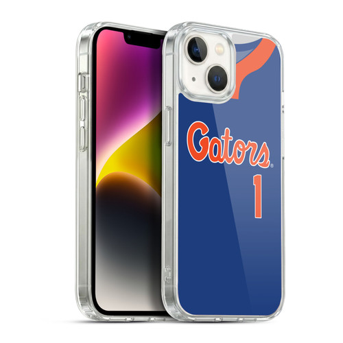 University Of Florida UF University of Florida Jersey Softball Blue Soft Gel Case for Apple iPhone 14