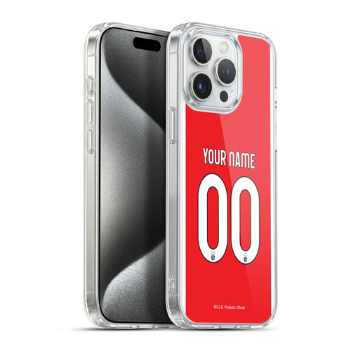 Custom Customised Personalised S.L. Benfica 2021/22 Kit Home Soft Gel Case for Apple iPhone 15 Pro Max & MagSafe